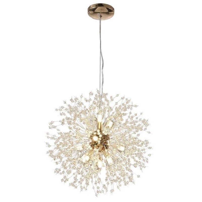 Modern Firework Dandelion Shape Satellite Crystal Chandelier For Restaurant