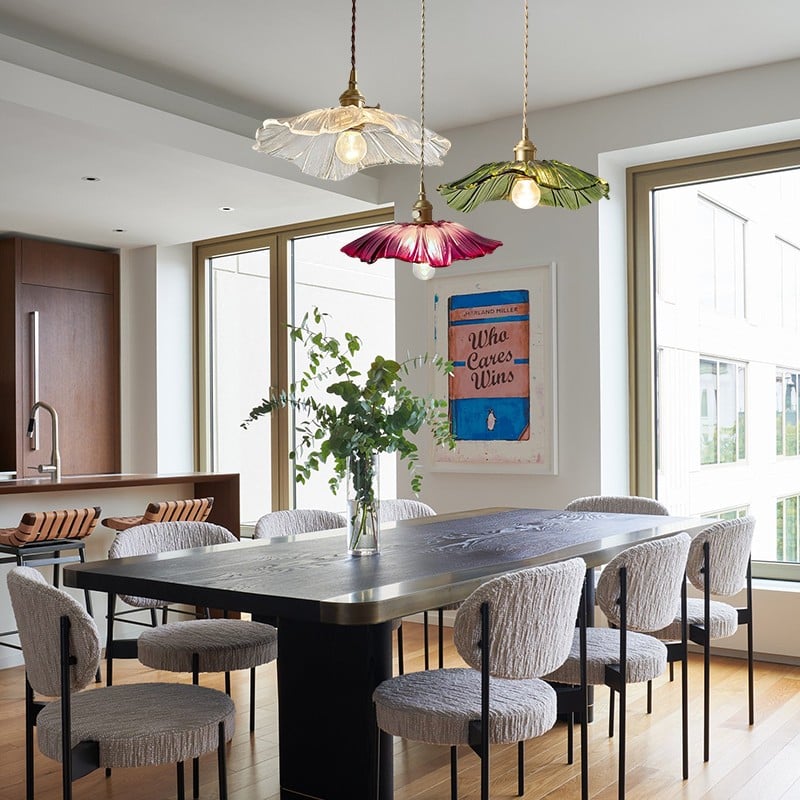 Lotus Glass Pendant Lamp