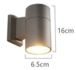 Cylindrical LED Outdoor Wall Lamp