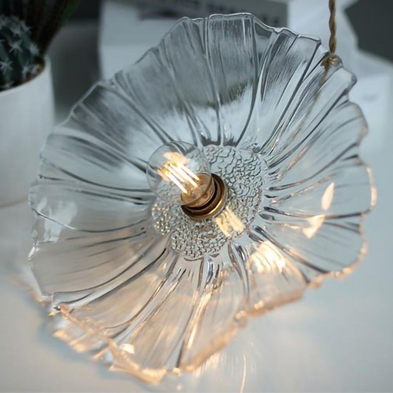 Lotus Glass Pendant Lamp