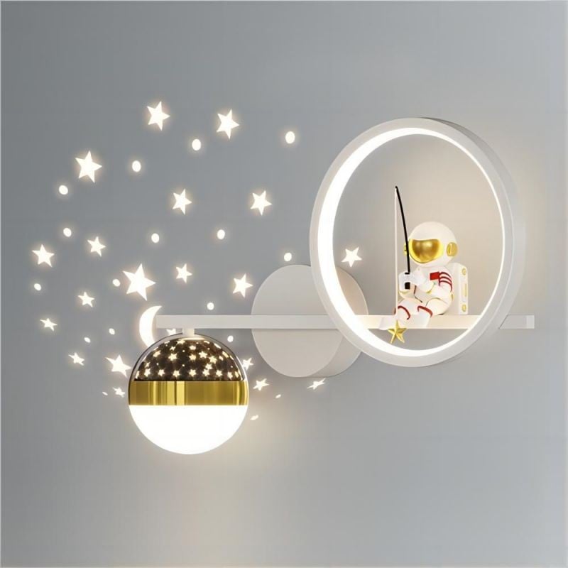 Geometric LED Astronaut Wall Lamp