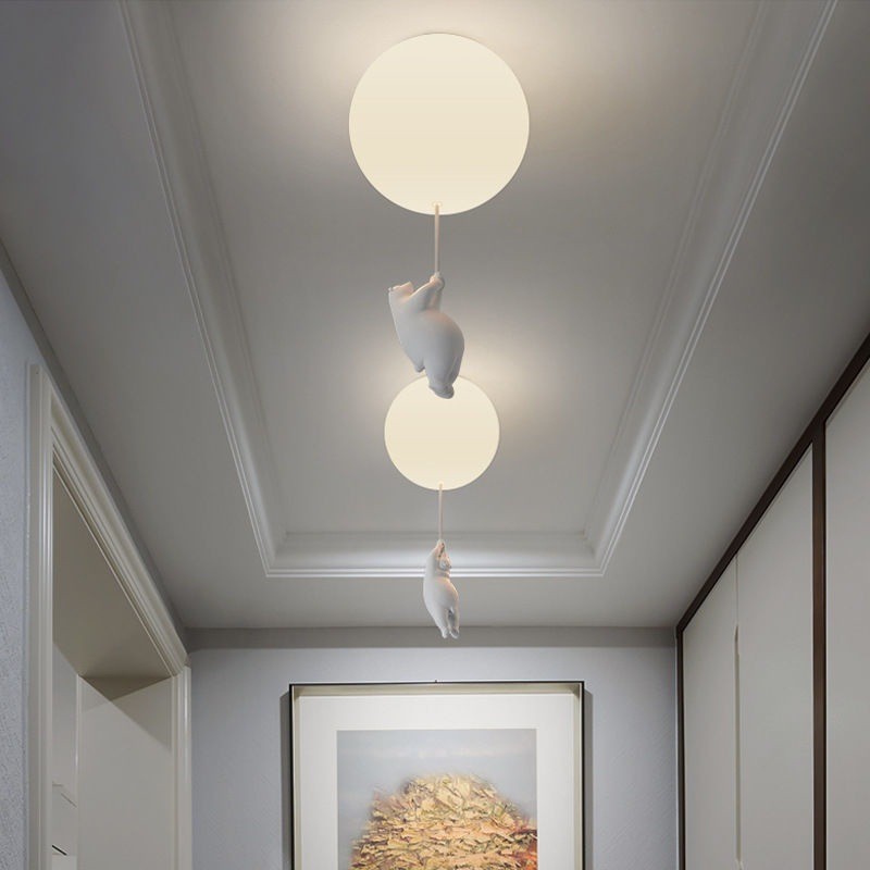 Cartoon Bear Balloon Ceiling Lamp