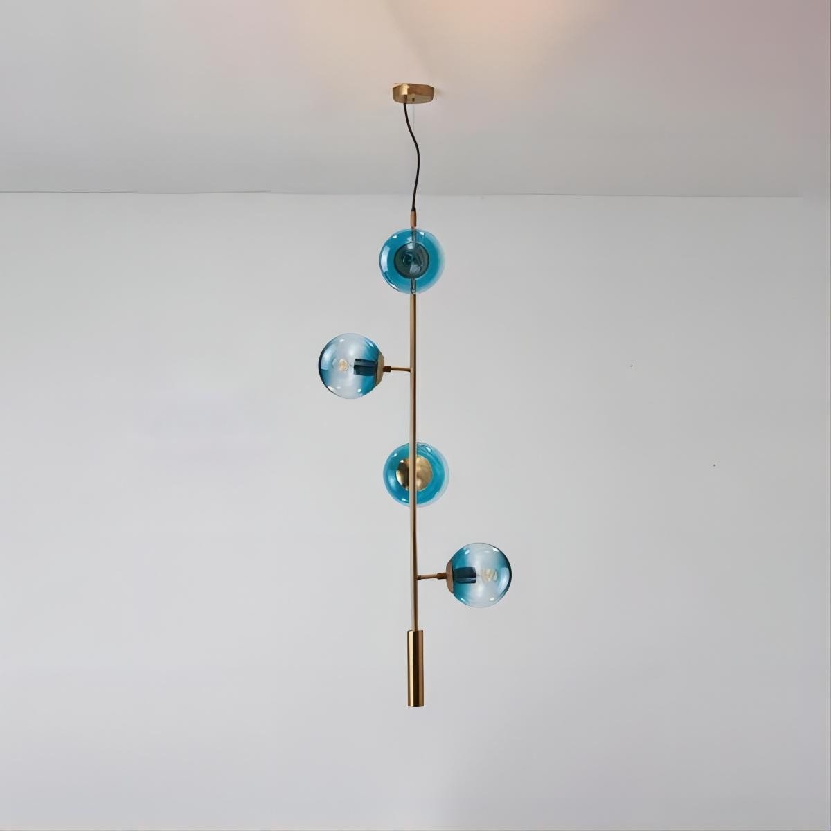 Industrial Orb Multi Lights Glass Hanging Light For Living Room Available In 6 Or 4 Heads