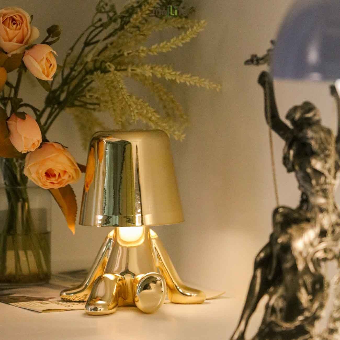 Golden Thinker LED Rechargeable Touch Night Lamp