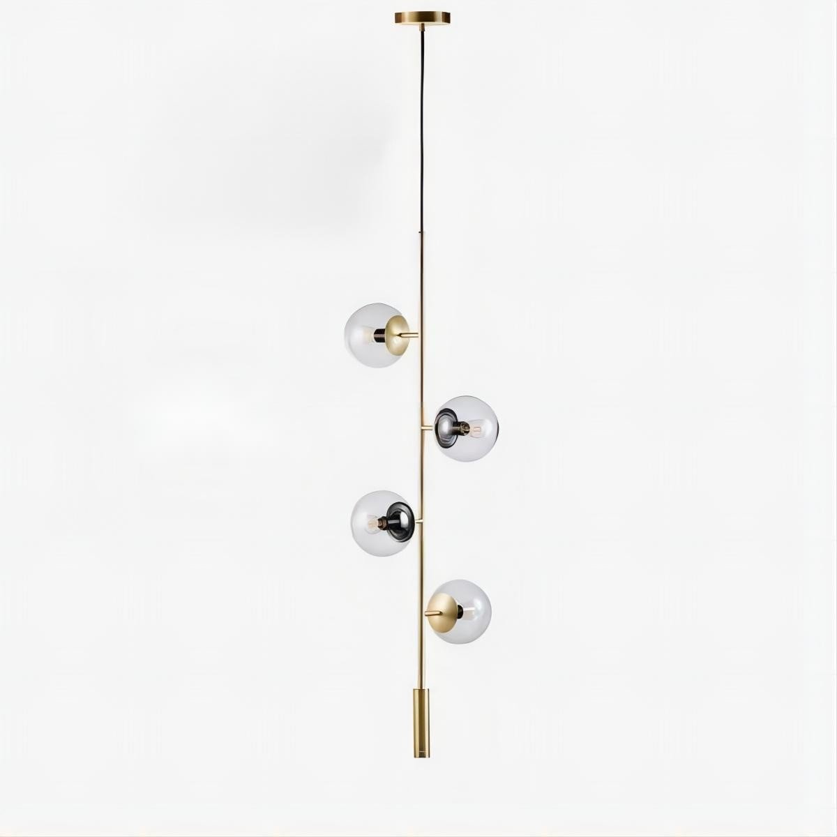 Industrial Orb Multi Lights Glass Hanging Light For Living Room Available In 6 Or 4 Heads