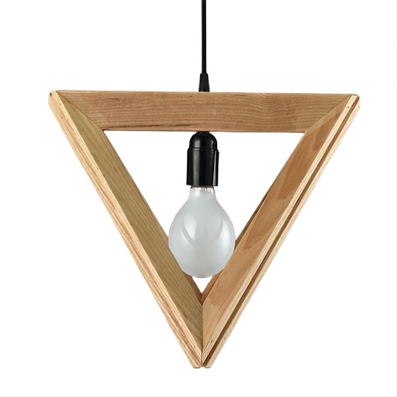 MOJLIFE Geometric Wood Pendant Lamp