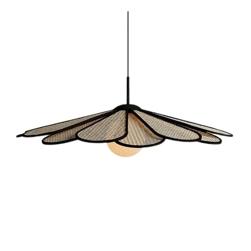 Japanese Wabi-sabi Rattan Pendant Light