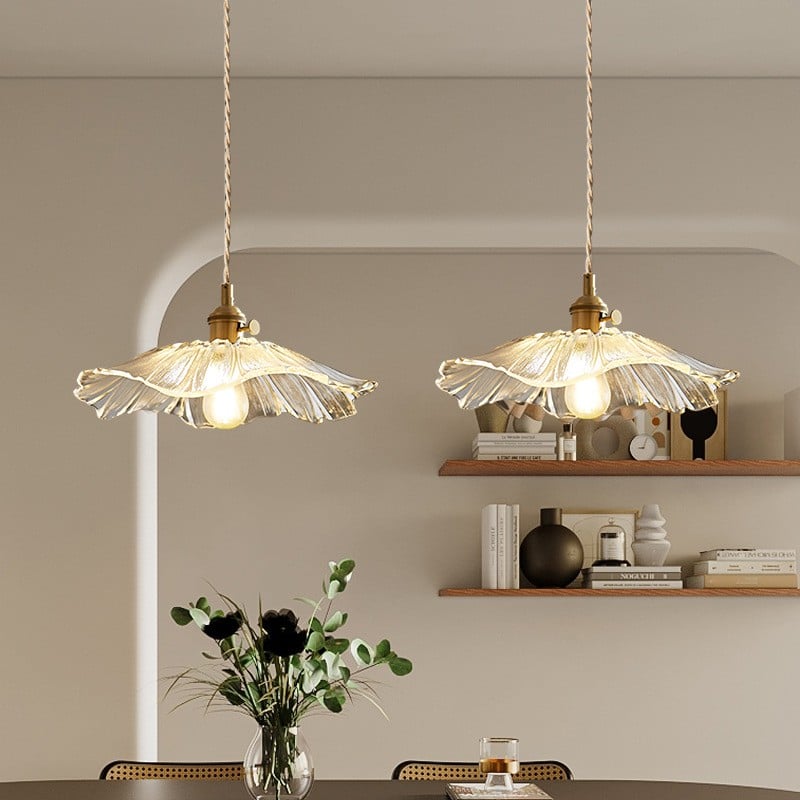 Lotus Glass Pendant Lamp