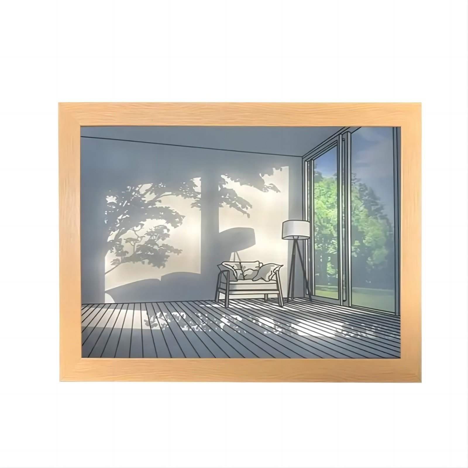 Korean Art Painting Wall Lamp