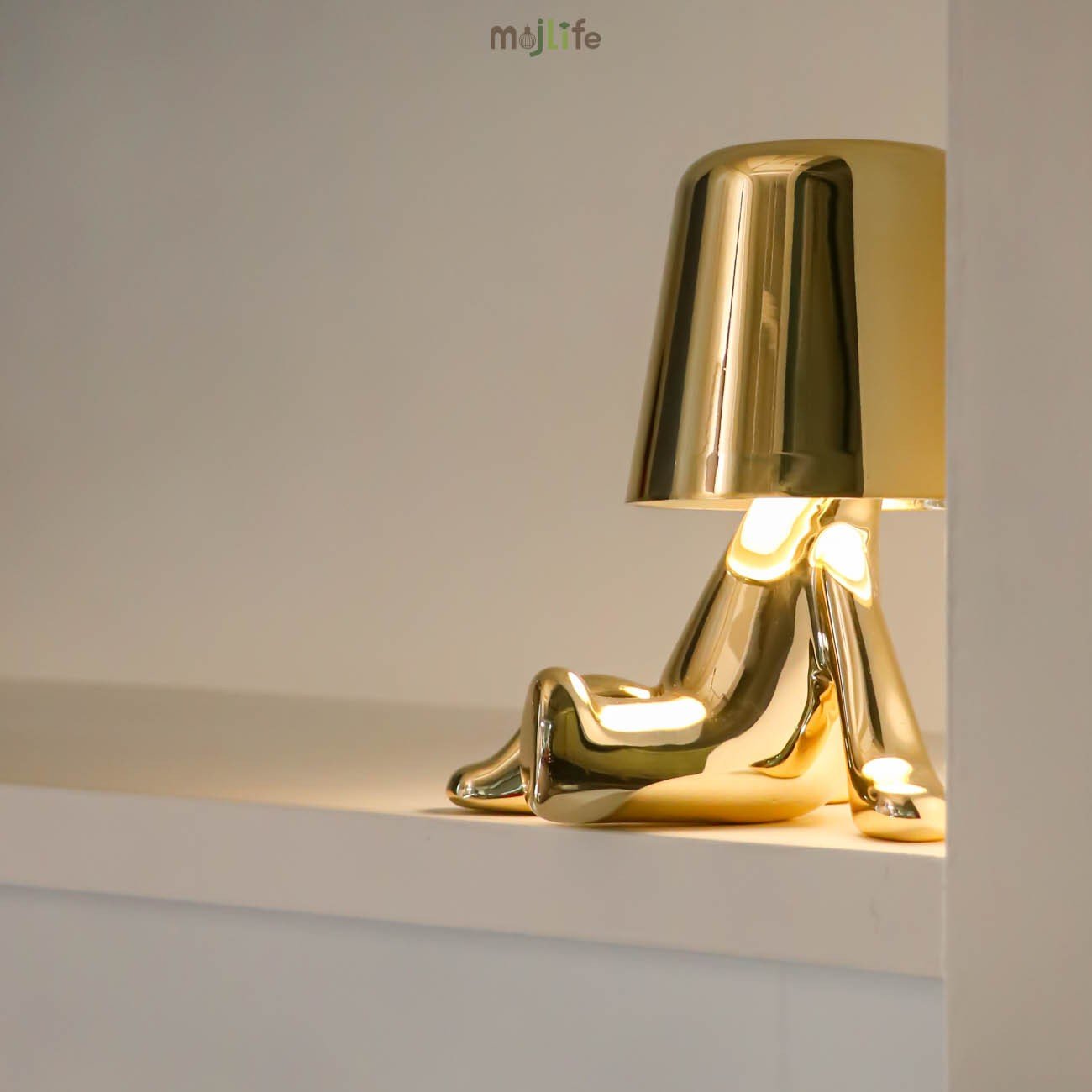 Golden Thinker LED Rechargeable Touch Night Lamp