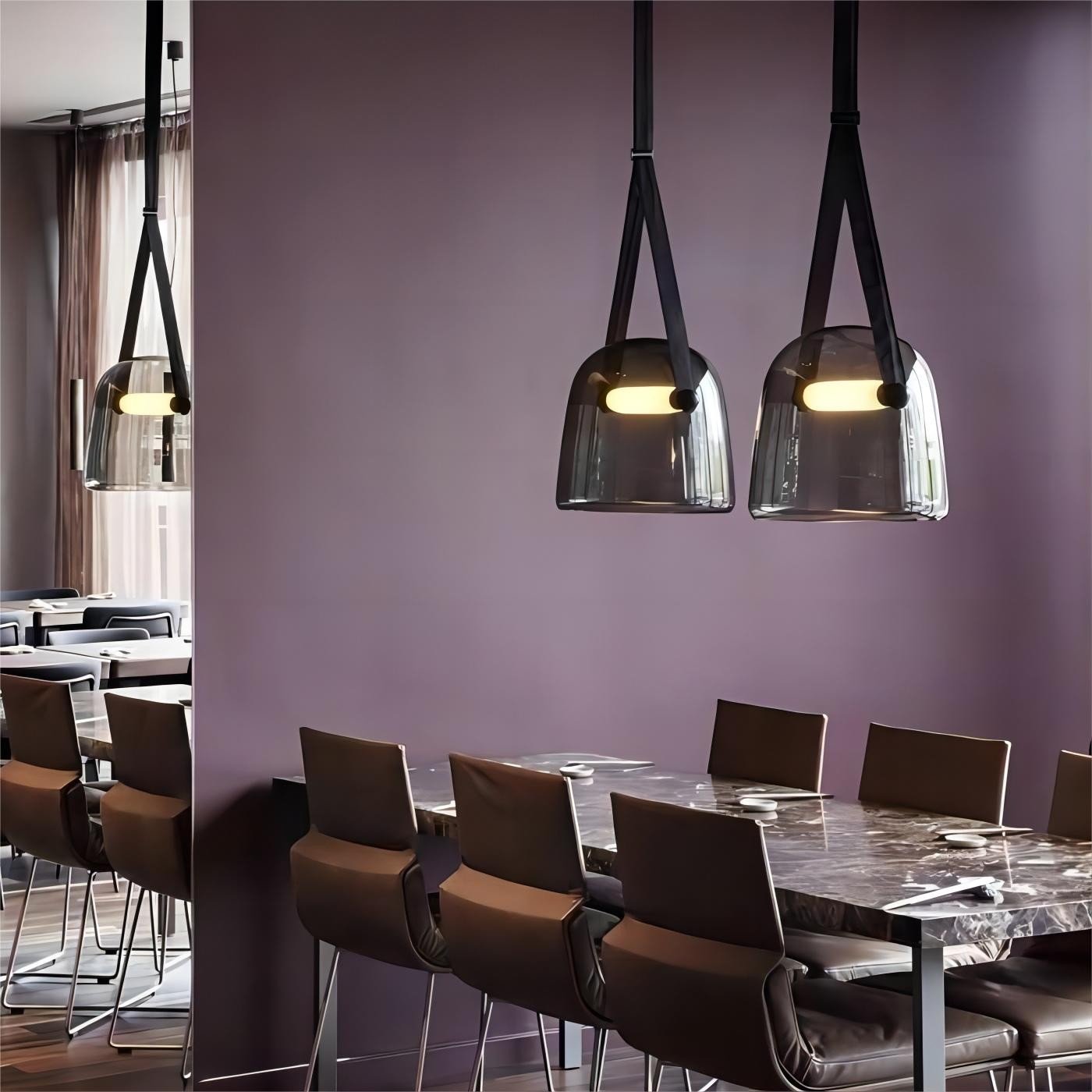 Mona glass pendant lamp