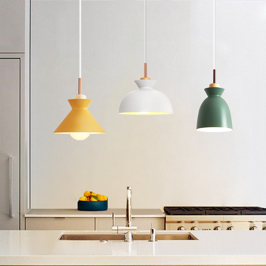 Meagen Macaroon Wood Pendant Light