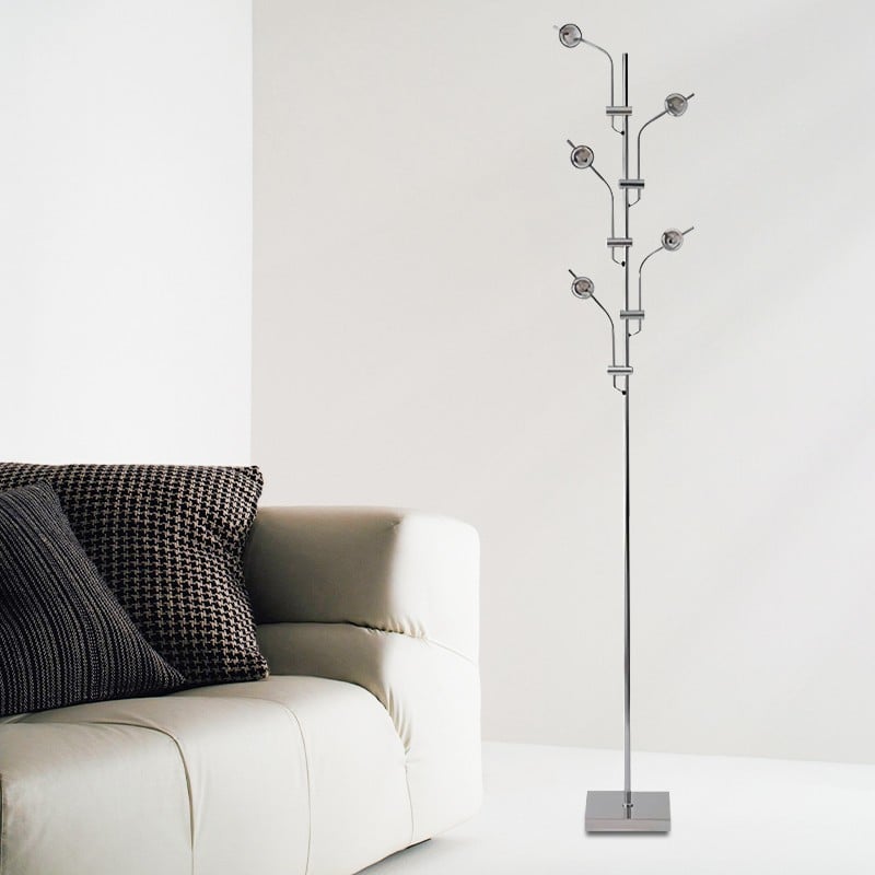 Traditional Wa Wa Flex Multi Heads Metal Floor Lamp Available In 3 Or 5 Heads For Bedroom