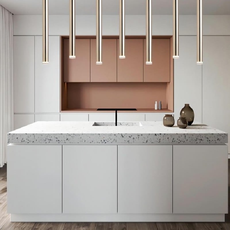 Tube Golden Pendant Lamp