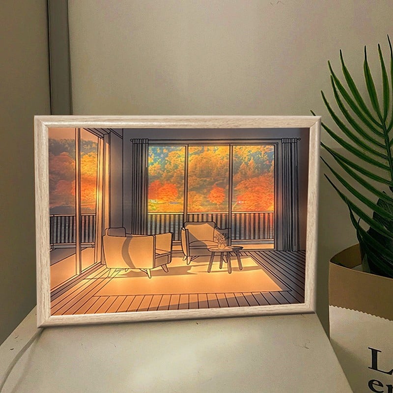 Korean Art Painting Wall Lamp