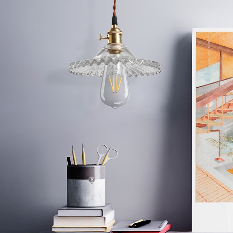 Exotic Vintage Glass Pendant Light