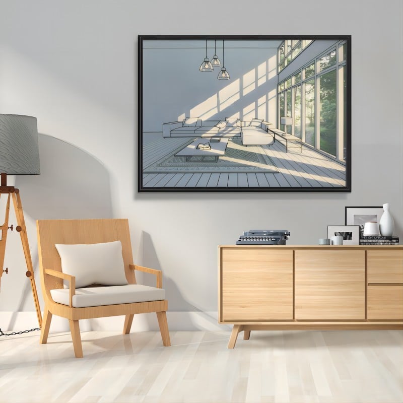 Korean Art Painting Wall Lamp