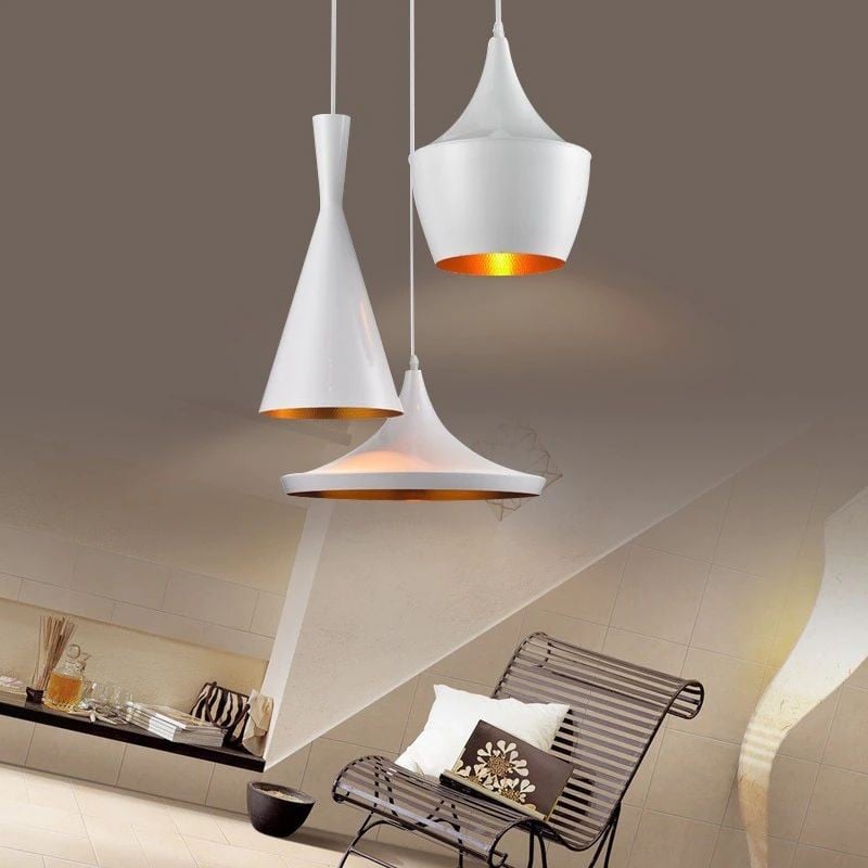 Classic Punk Beat Aluminum handmade Pendant Light With Various Shapes For Restaurant