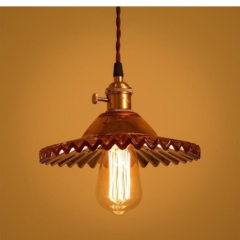 Exotic Vintage Glass Pendant Light