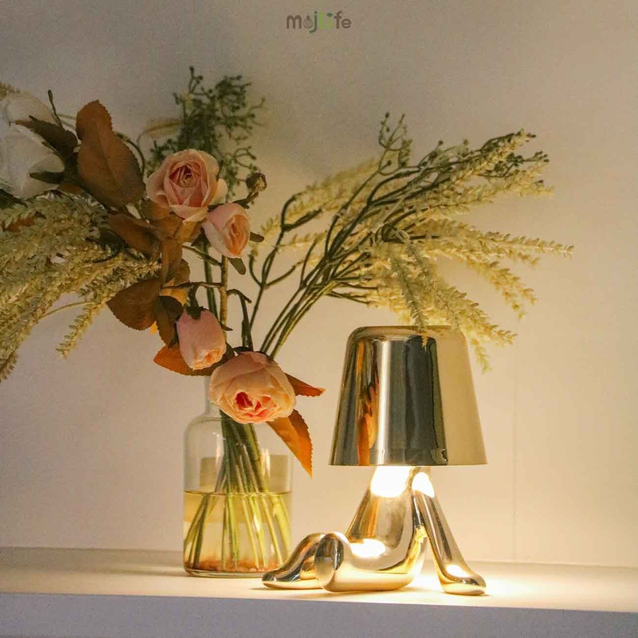 Golden Thinker LED Rechargeable Touch Night Lamp