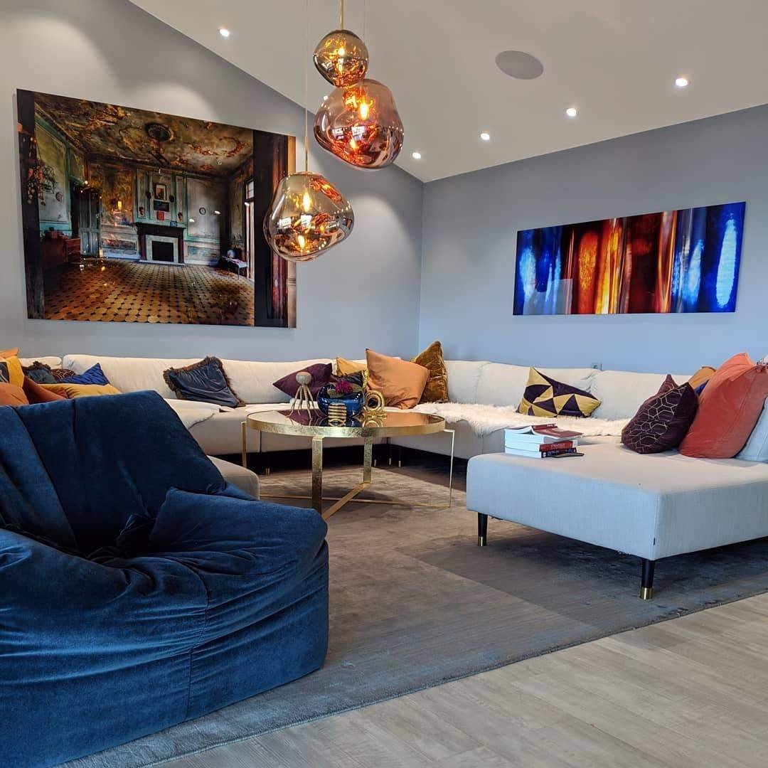 Novelty Vibrant Lava Glass Melt With Futuristic Sense Dining Room Pendant Lamp