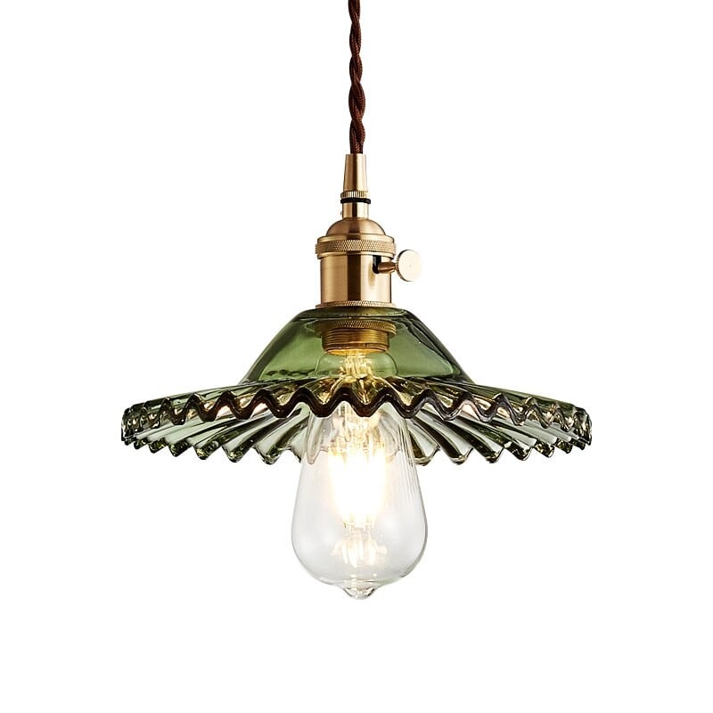 Exotic Vintage Glass Pendant Light