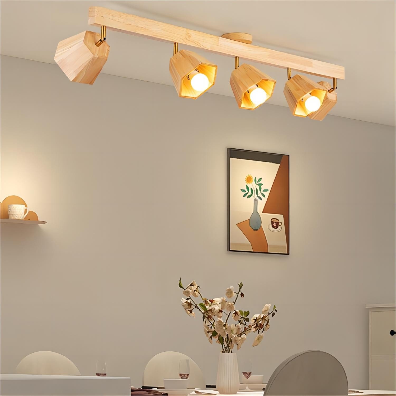 Hexagon Wooden Spotlight