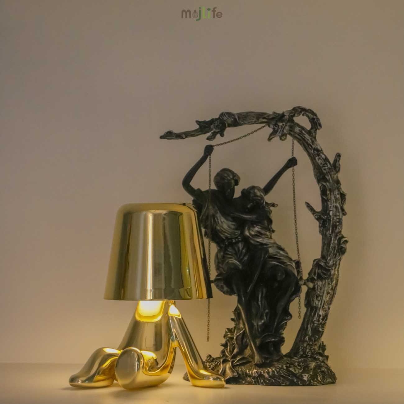 Golden Thinker LED Rechargeable Touch Night Lamp