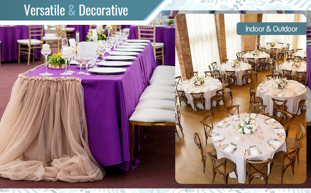 poly tablecloth