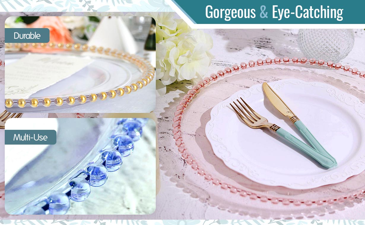 acrylic charger plates